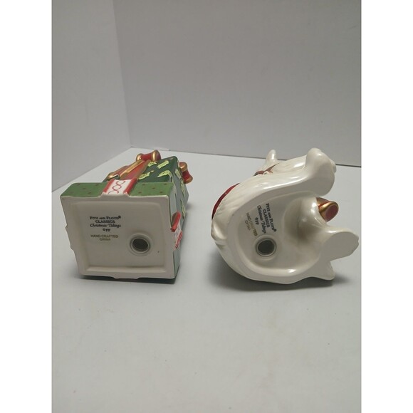 Fitz Floyd Christmas Tidings Salt and Pepper Shakers 2004 Collectible - Picture 3 of 4